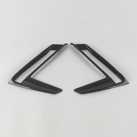 Honda CR-V 2 x Glossy Black Front Fog Light Lid Lamp Cover Trim (2023)