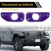Jeep Wrangler JL Gladiator (2018-2023) - 2 x Purple Fog Light Grills