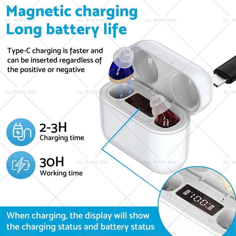 AU Rechargeable Digital Hearing Aids with Noise Reduction