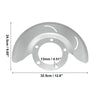 Ford F-150 Front Disc Brake Dust Shields 2 x Silver Tone (1976-1979)