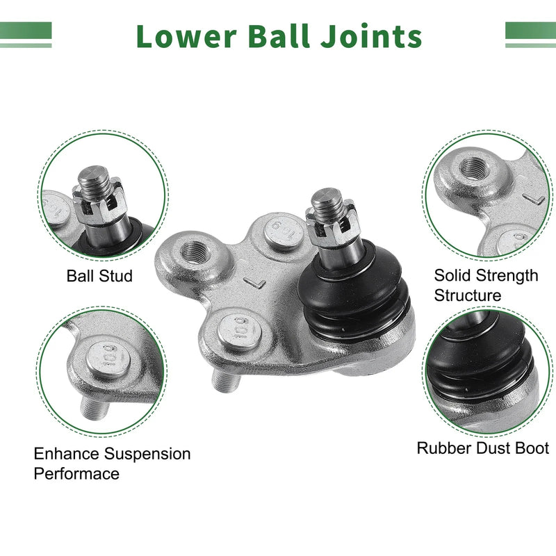 Honda Civic 4x Front Suspension Kit Front Sway Bar Link Lower Ball Joint