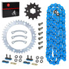 Yamaha Warrior YFM350X Front Rear Chain Drive Sprocket Kit (1989–2004)