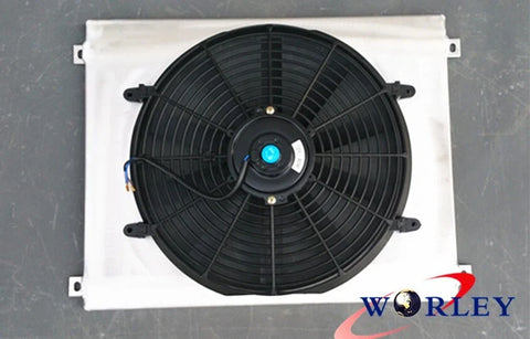 Ford Capri MK1 MK2 MK3 Kent Essex Escort Aluminum Shroud + Fan (1969-1986)