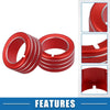 Toyota 4Runner (2010-2020) - 3 x Red AC Button Ring Knob Cover Trim