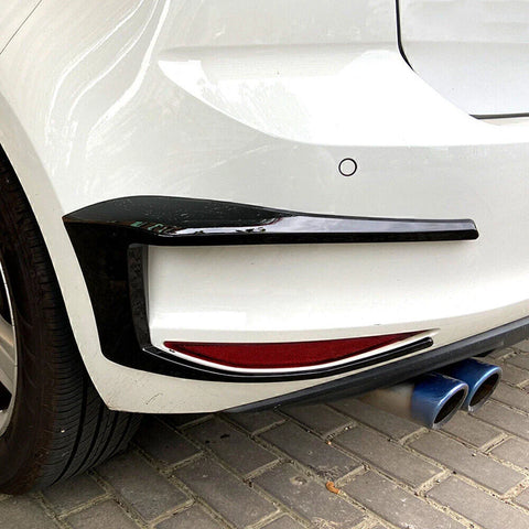 VW Golf 7 GTI 2 x Gloss Rear Bumper Spoiler Fog Light Covers (2013-2016)