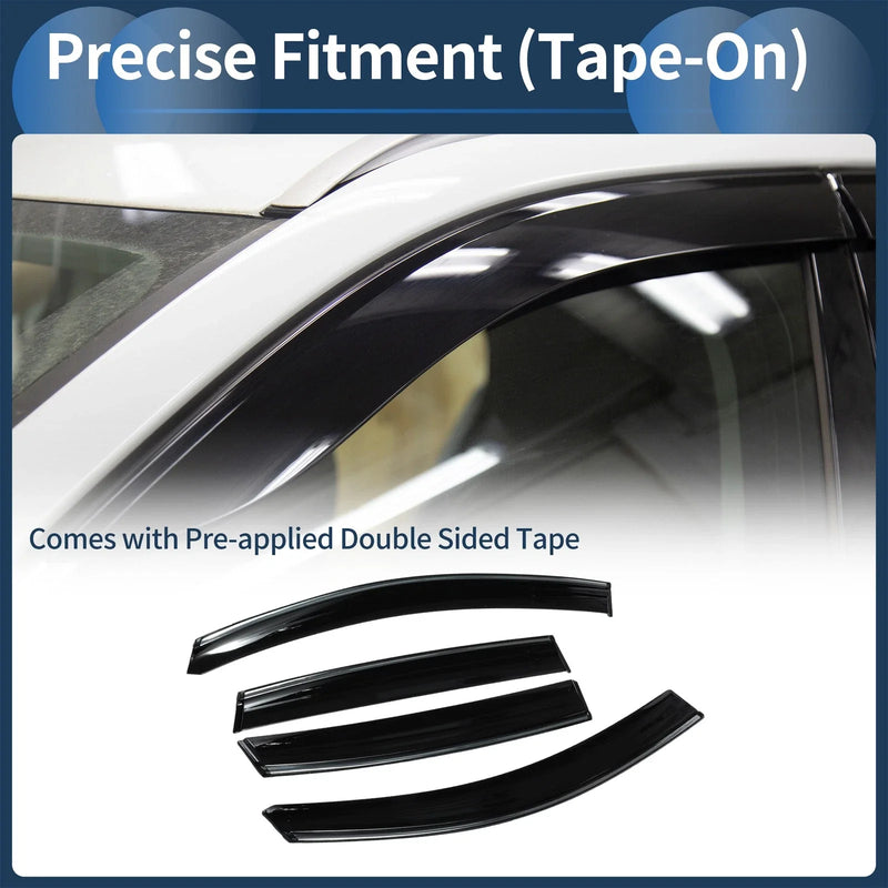 Honda CR-V 2012 Side Window Vent Visors Black 1 Set Window Deflectors