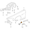 Honda S2000 AP1 AP2 Fender Side Black Emblem Set (1999–2009)