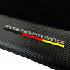 Audi A4 B8 Sedan (2008-2015) with Carbon - 2 x Mats Black Floor Mats