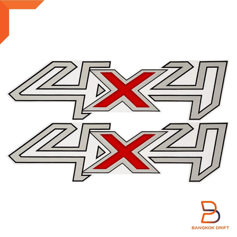 Ford Ranger Silver 4x4 Side Rear Decal Sticker (1998-2015)