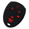 Cadillac Escalade, Suburban, GMC Sierra 6 Button Key Fob Cover Case