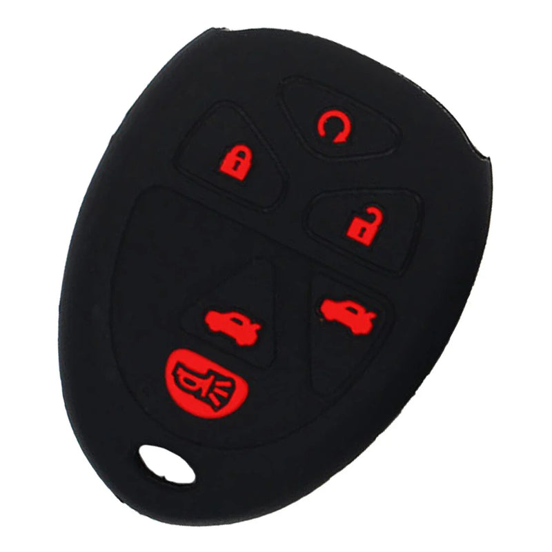 Cadillac Escalade, Suburban, GMC Sierra 6 Button Key Fob Cover Case