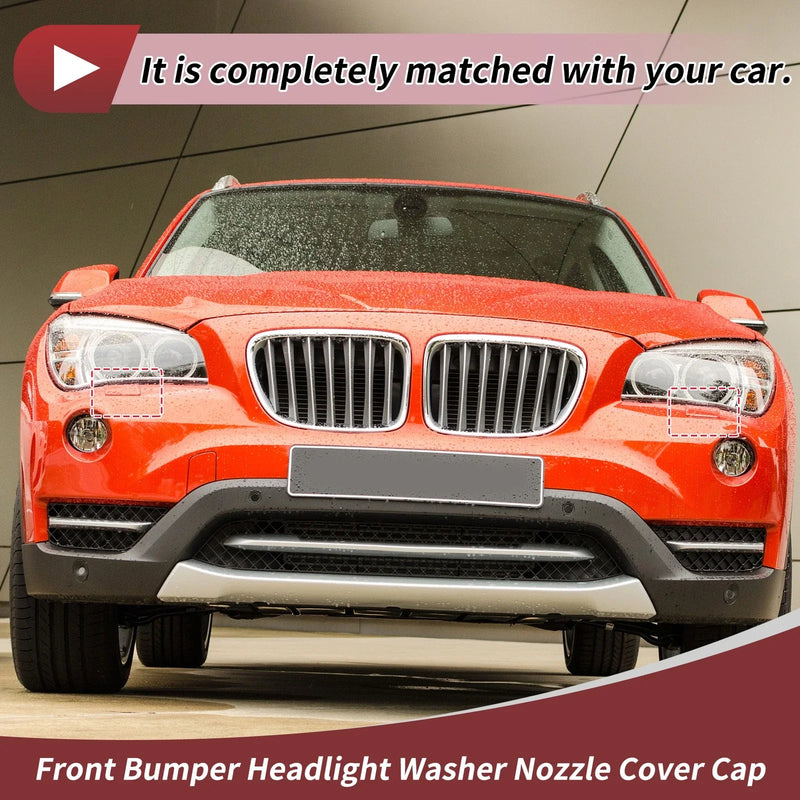 BMW X1 2x Front Left & Right Washer Nozzle Cover Caps (2013-2015)