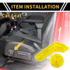 Jeep Gladiator JT (2018-2024) Yellow Seat Adjustment Button Cover Trim
