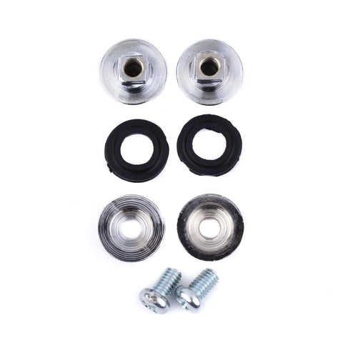 Window Pivot Stud Nut Chrome 2PC Fits Toyota Hilux Vigo 2D Space Cab 2005-15 D05