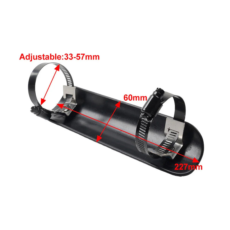 Motorcycle - Black Universal Exhaust Muffler Pipe Heat Shield Cover