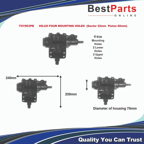 Toyota HILUX Steering Gear Seal (1985–1988)