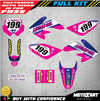Honda CRF80 2011-2020 ACTIVE PINK Stickers Custom Graphics Full Kit