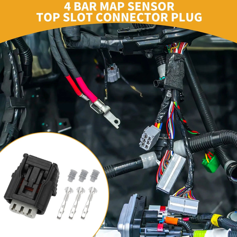 Honda 3 Pin 4 Bar Map Sensor Connector Plug