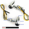 F3 2 x Universal Motorcycle Mini Indicator Lights Smoke Lens