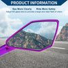 Motorcycle M8/M10 Rear View Mirrors Side Rearview Mirror Purple Aluminum Alloy