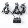 Dual USB 2.0 Car Charger with 3.3mm AUX Extension Cords