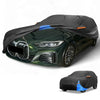 BMW i4 (2022-2024) Black Blue Waterproof Car Cover 210D-PU