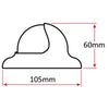 Boat Compass Surface Mount Powerboat Compass White with Light
