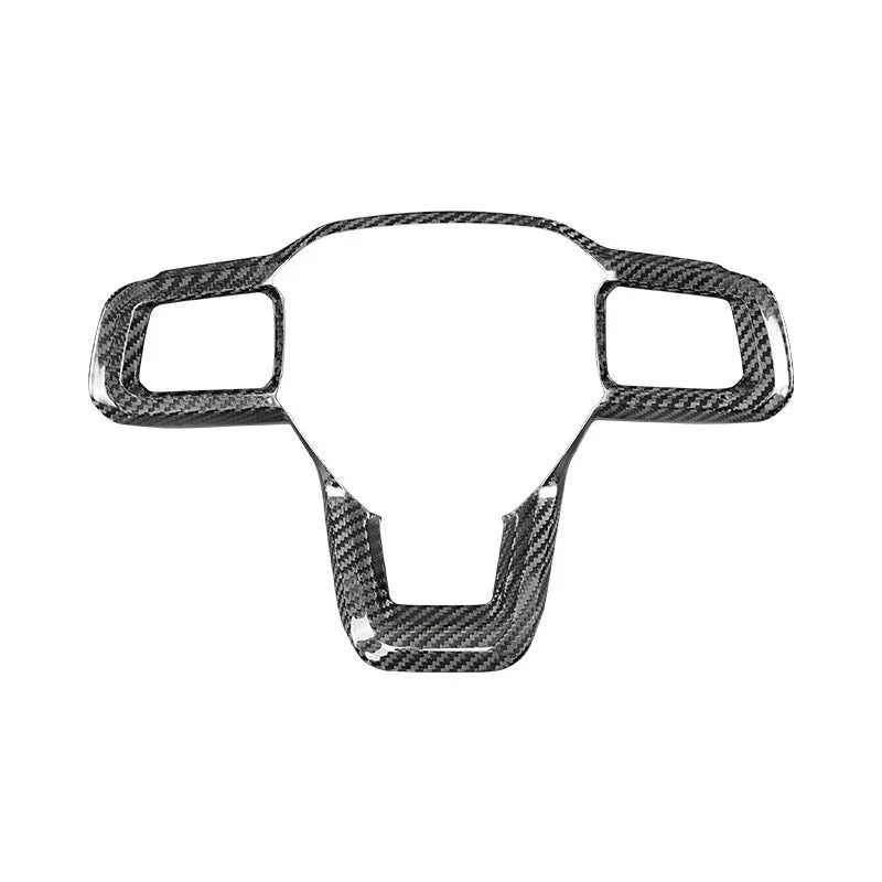 Ford Mustang 2024 100% Carbon Fiber Steering Wheel Frame Cover Trim
