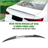 Audi A4 S4 B9 1pc Carbon Look Rear Boot Spoiler Lip (2017-2024)