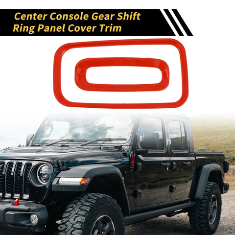Jeep Wrangler JK Center Console Gear Shift Ring Panel Cover Trim (2011-2017)