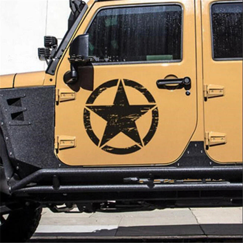 Jeep Wrangler Black Graphic Decal Sticker 50cm x 50cm