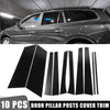 Buick Enclave 10 Pcs Door Cover Panel Trim Pillar Posts Stickers Black