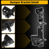 GMC Terrain Driver Passenger 1 x Front Bumper Bracket