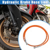 Motorcycle Hydraulic Brake Hose Line Pipeline Orange 120cm 10mm