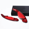 Jaguar XF XJ XE XFL 2 x Red Carbon Fiber Shift Paddle Extensions (2016-2023)