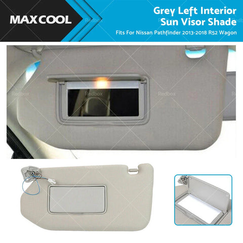 Nissan Pathfinder Grey Left Interior Sun Visor (2013-2018)