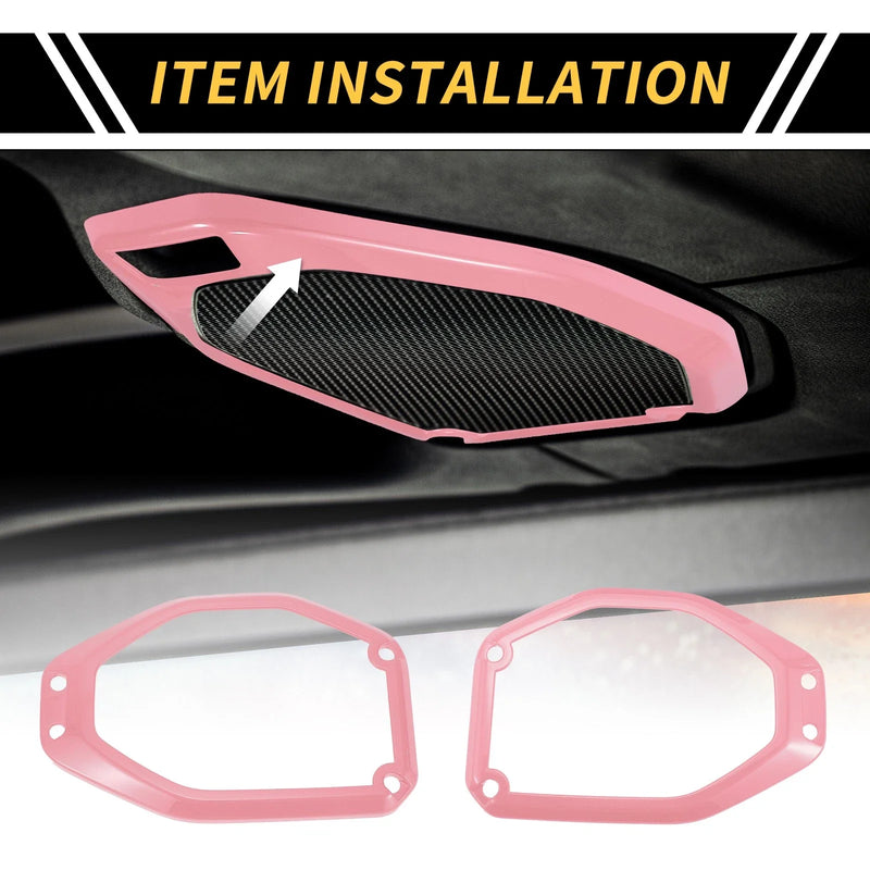 Jeep Gladiator JT (2020-2024) - Pink Roof Speaker Audio Frame Cover Trim