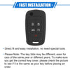 Chevrolet Camaro (2010 - 2019) Black 5 Button Remote Key Shell