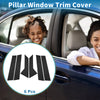 Ford Mondeo (2008-2013) Black 6pcs Door Pillar Window Trim
