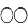BMW Mini Cooper Headlight Ring & Tail Light Trim Covers Black (2007-2013)