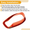 Jeep Renegade (2015-2023) 4 x Orange ABS Interior Door Handle Bowl Cover Trim