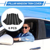 Hyundai Elantra 6 Pcs Black Door Pillar Window Trim (2021-2023)
