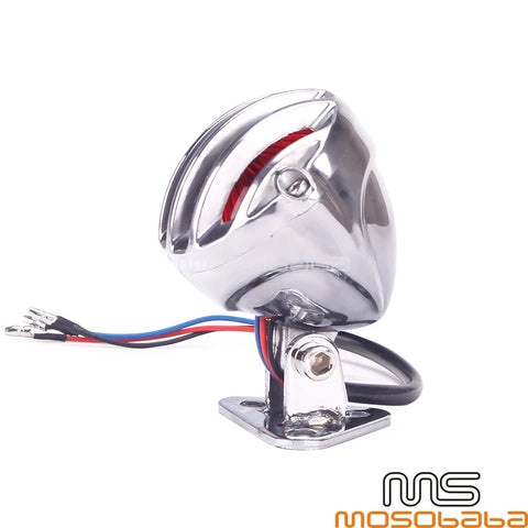 Harley, Honda, Yamaha, Suzuki, Kawasaki Finned Grill Tail Light
