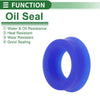 Oil Seal 14x22x8mm TPU Rotary Shaft Seal High Pressure Blue 10 Pcs