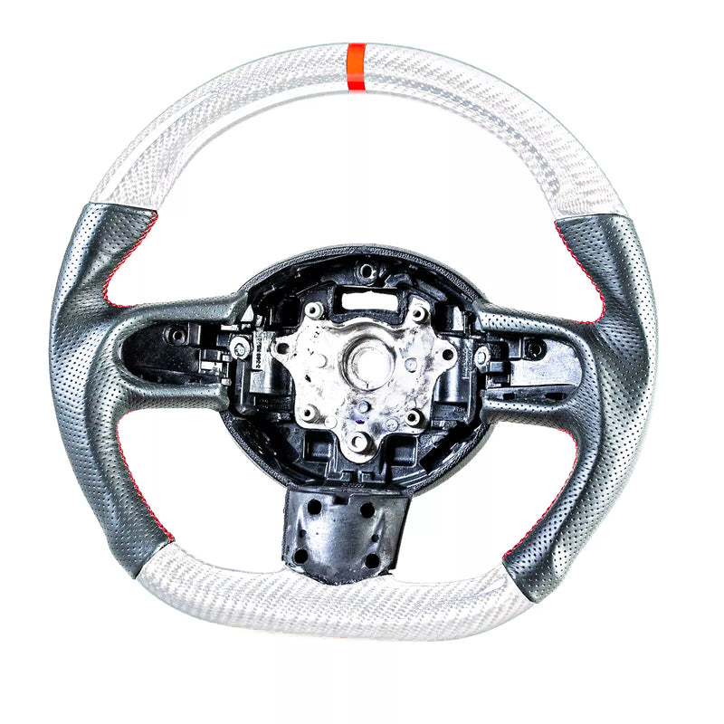 Mini R55 R56 R57 R58 R59 R60 R61 Custom Silver Carbon Steering Wheel (2006-2021)