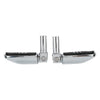 Harley Softail FLS, FLSTSB Chrome Rear Footpegs Mounts (2012-2017, 2008-2011)
