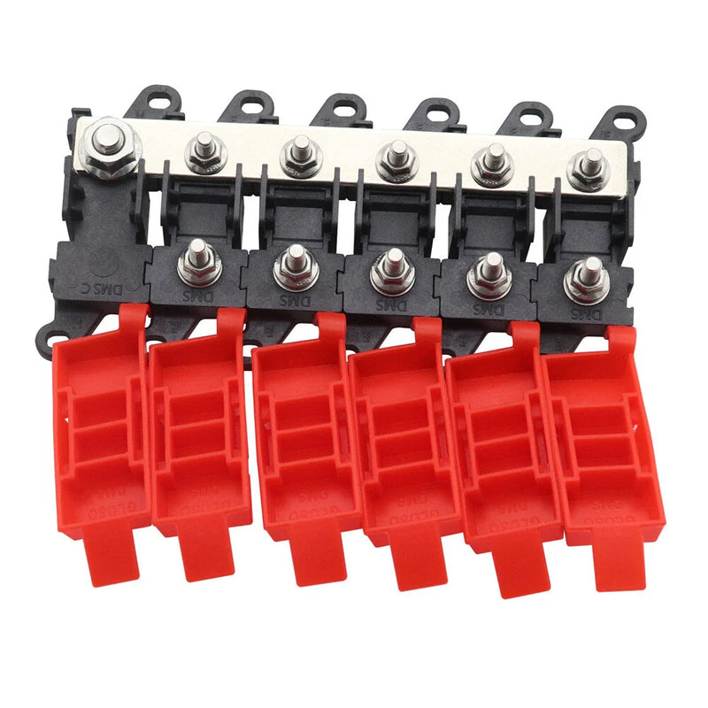 Car Distribution Multi-pole Fuse 5-Way Fuse Holder Block 200A