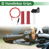 Motorcycle Red 7/8 22mm Hand Grips Cover Kit