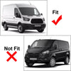 Ford Transit MK8 (2013-2023) Black Window Visor Rain Shield Deflector