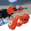 Adjustable Motorcycle Lock Anti Theft Handlebar with 2 Keys Orange